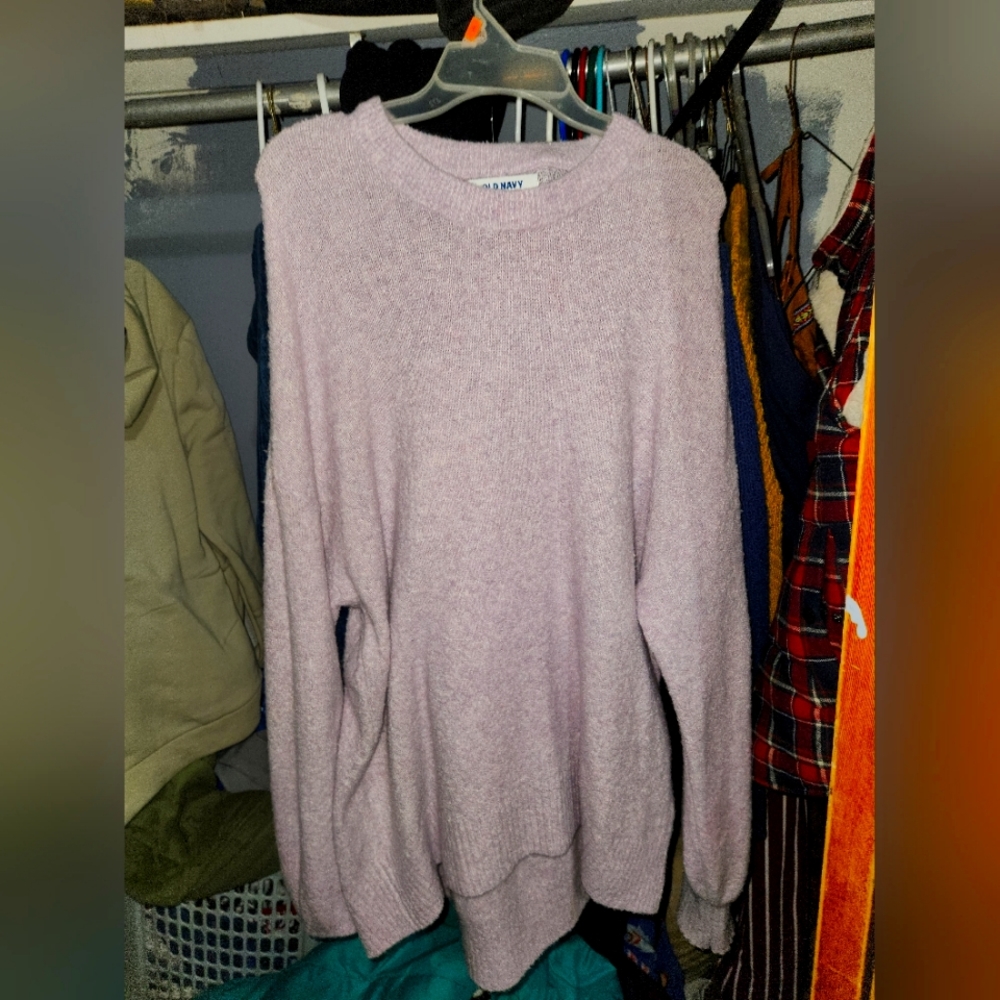 Womens light purple sweater